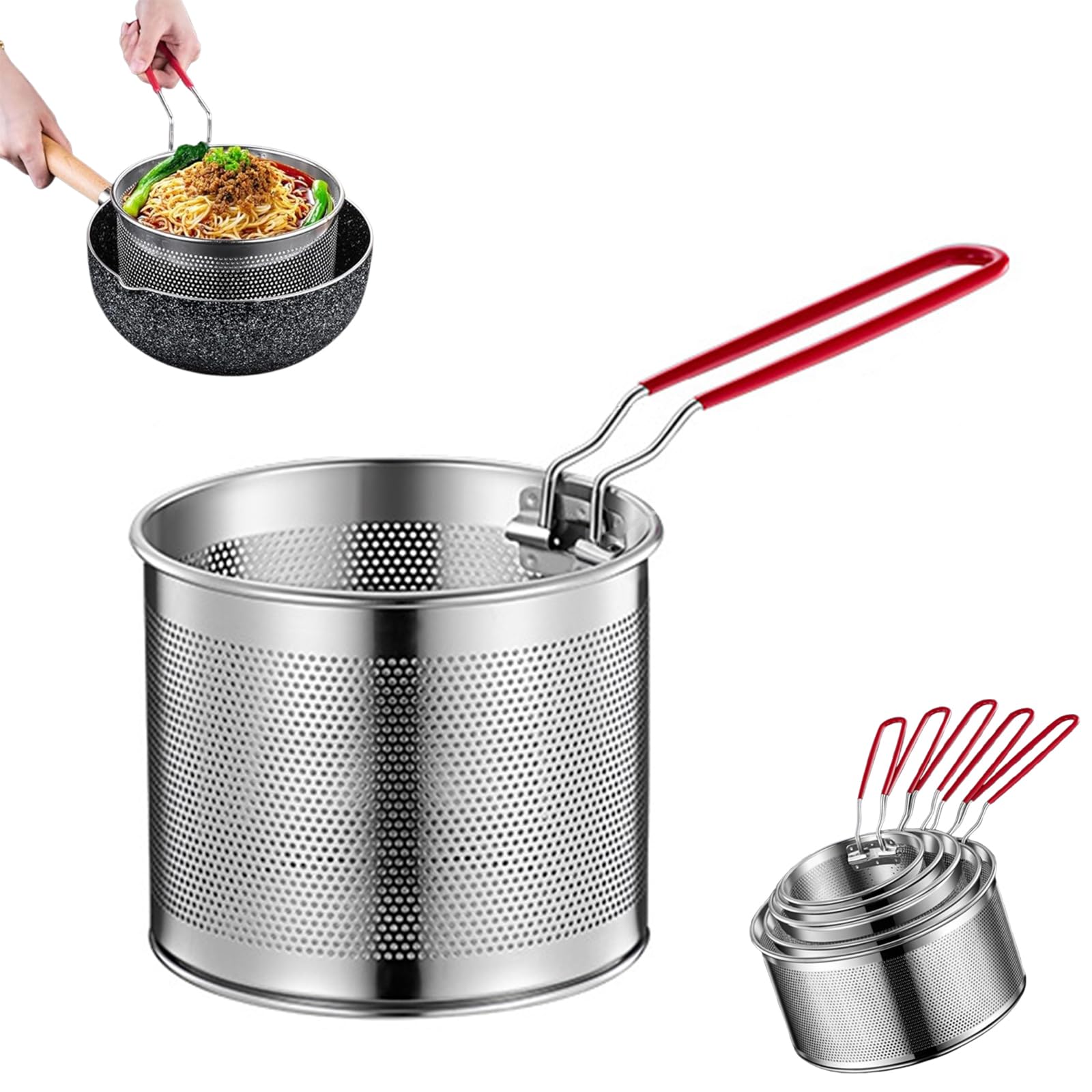 Amazon.co.jp: フライバスケット 揚げ物バスケット ステンレス製